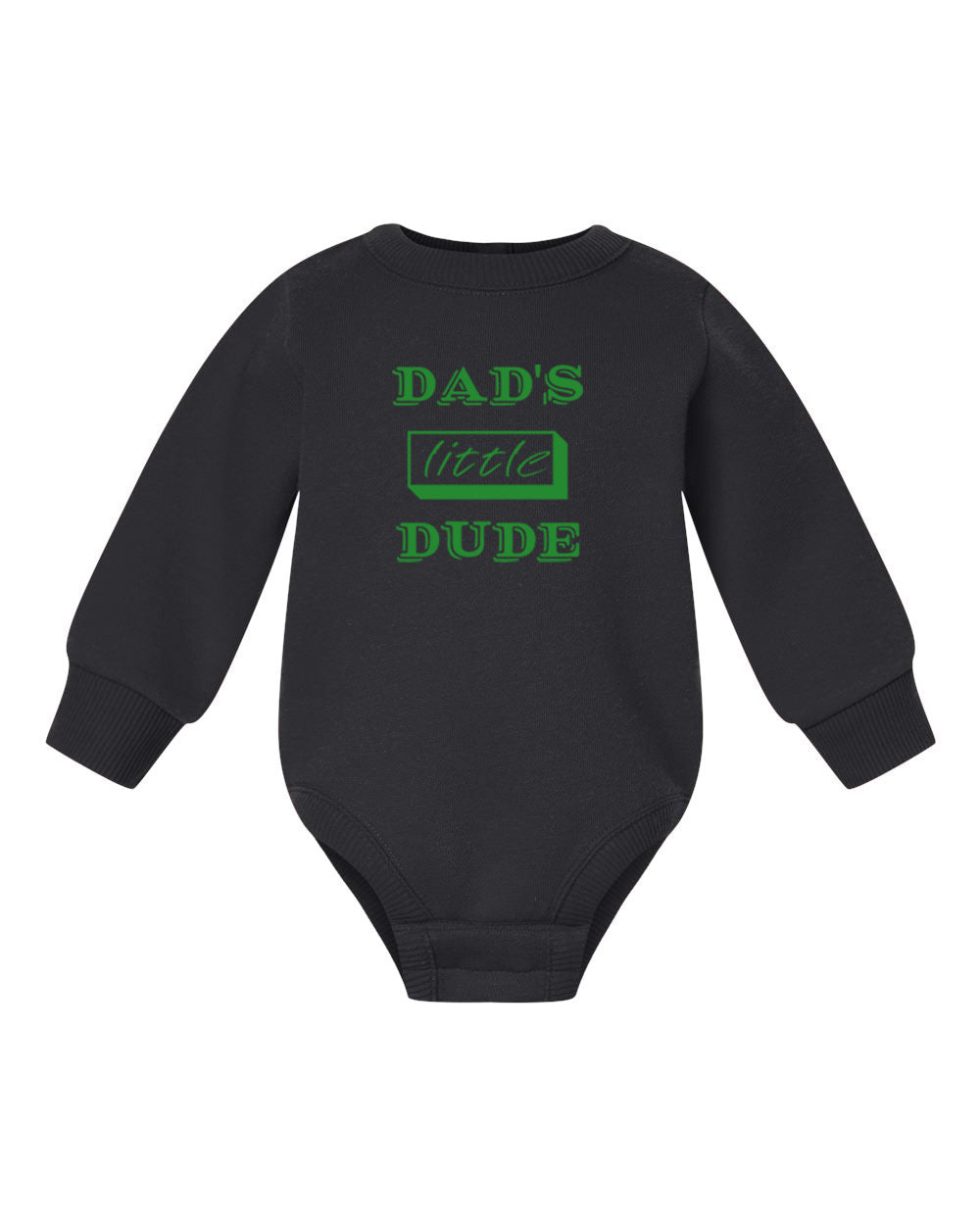 Dad's Little Dude Infant Fleece Long Sleeve Onesie
