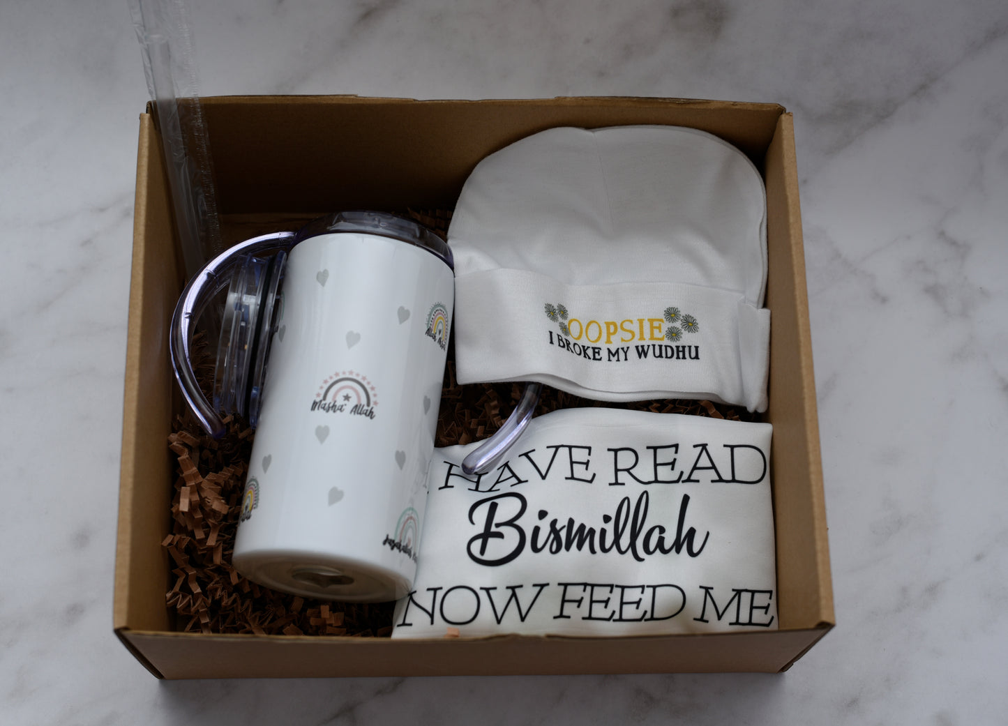 Rainbow Islamic Duas Sippy Cup Gift Set