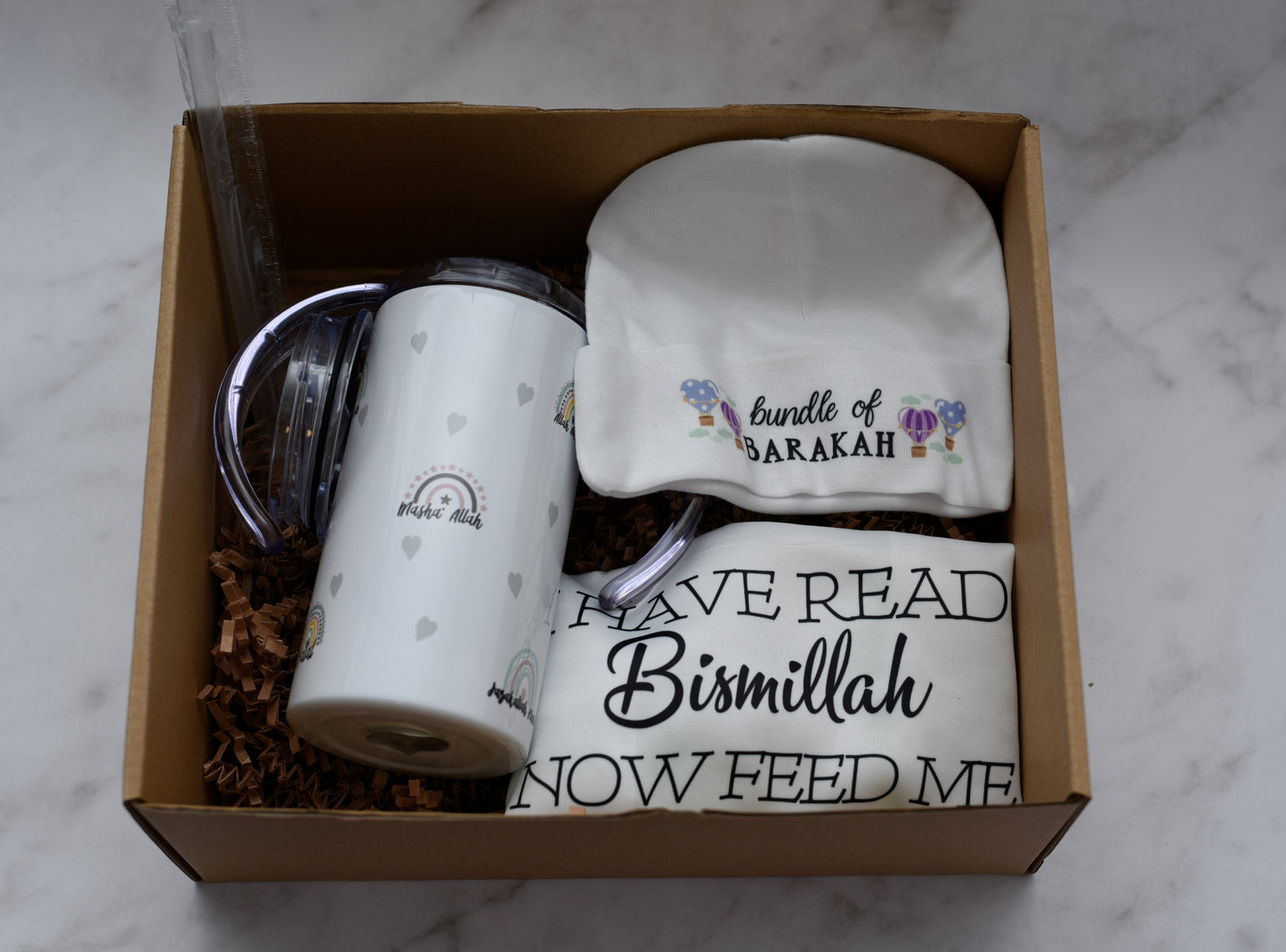 Rainbow Islamic Duas Sippy Cup Gift Set