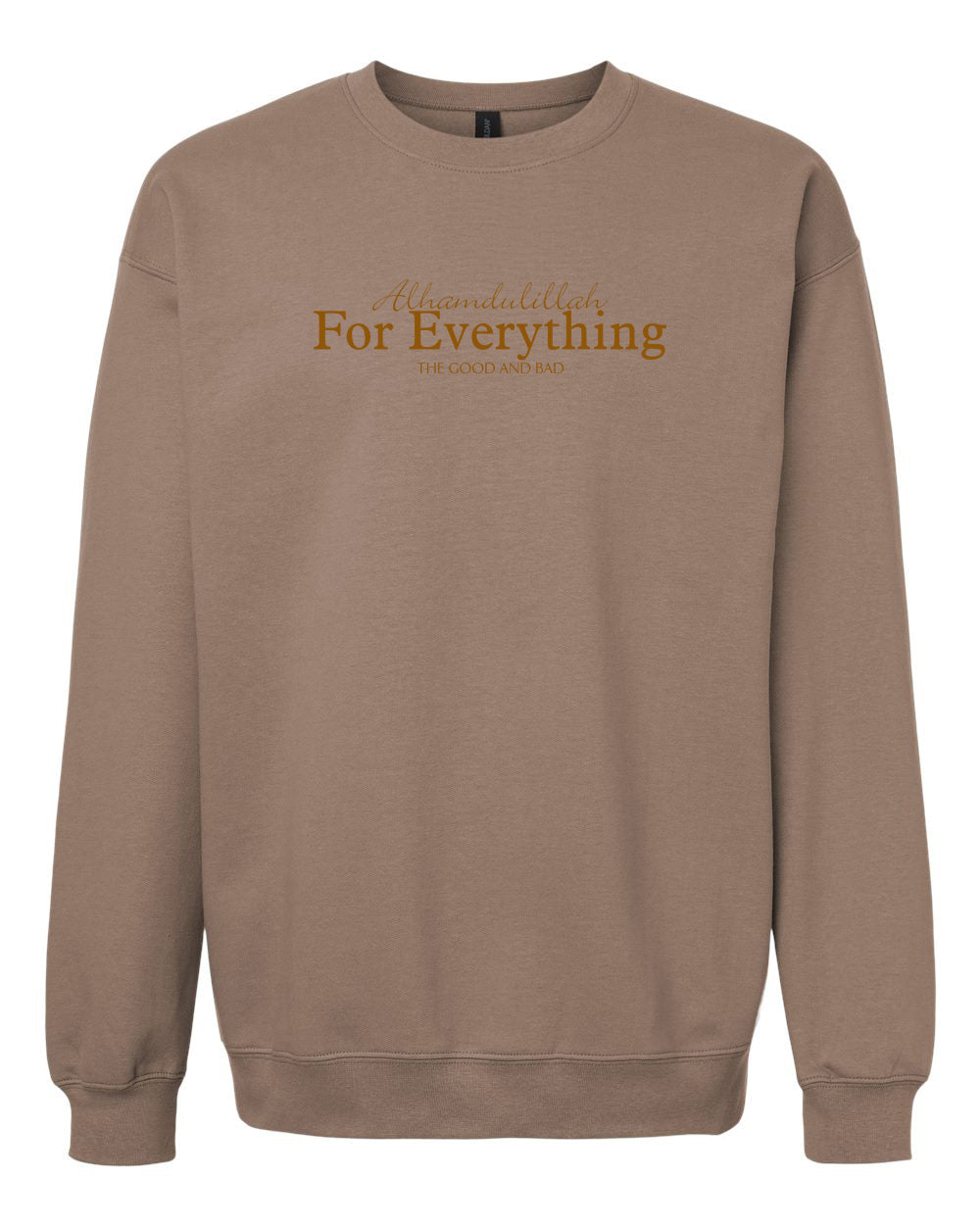Alhamdulillah For Everything (English) Adult Crewneck