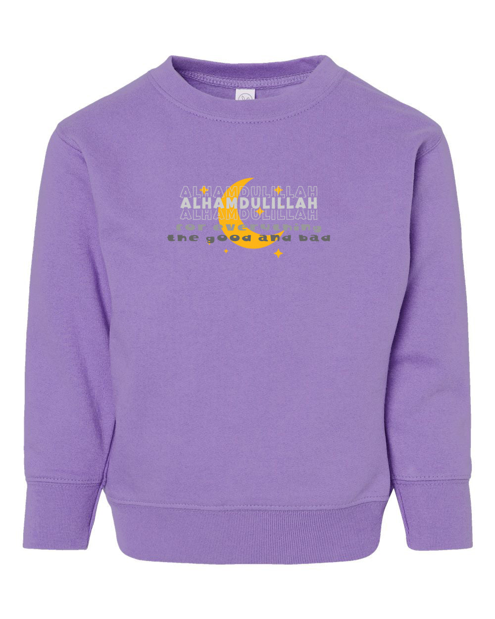 Alhamdulillah For Everything Toddler Crewneck Sweatshirt