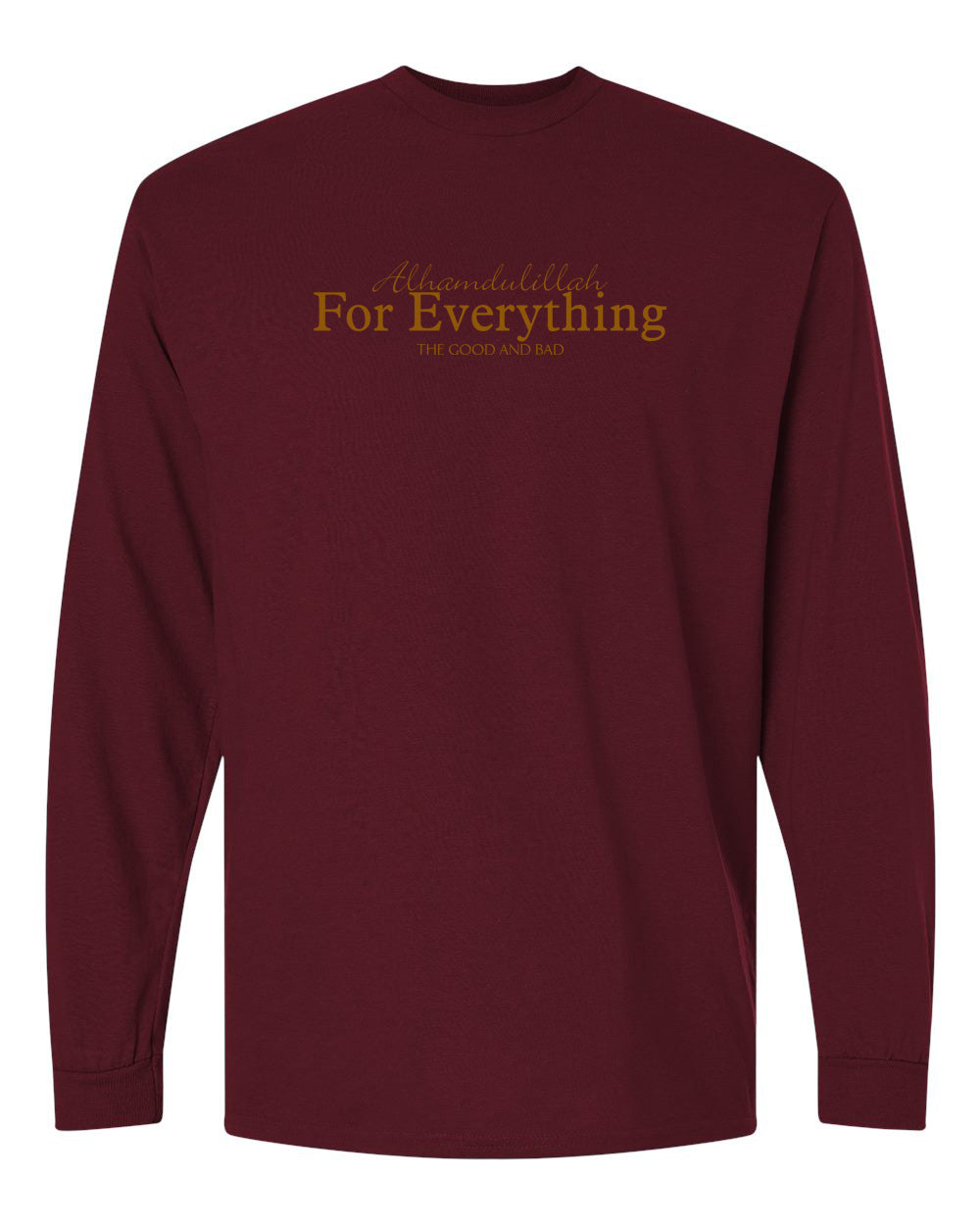 Alhamdulillah For Everything (English) Adult Long Sleeve T-Shirt