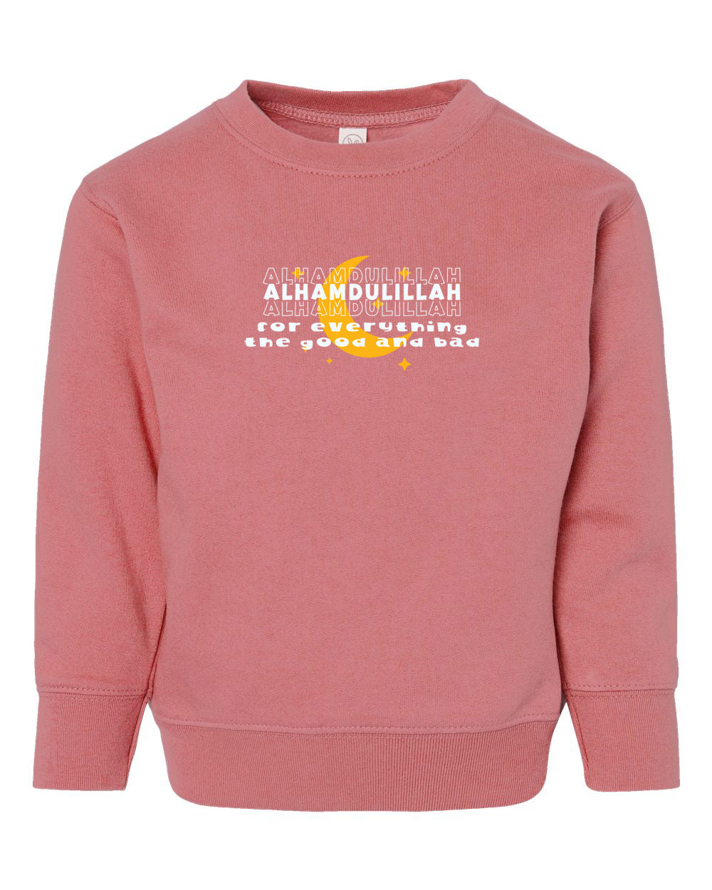 Alhamdulillah For Everything Toddler Crewneck Sweatshirt