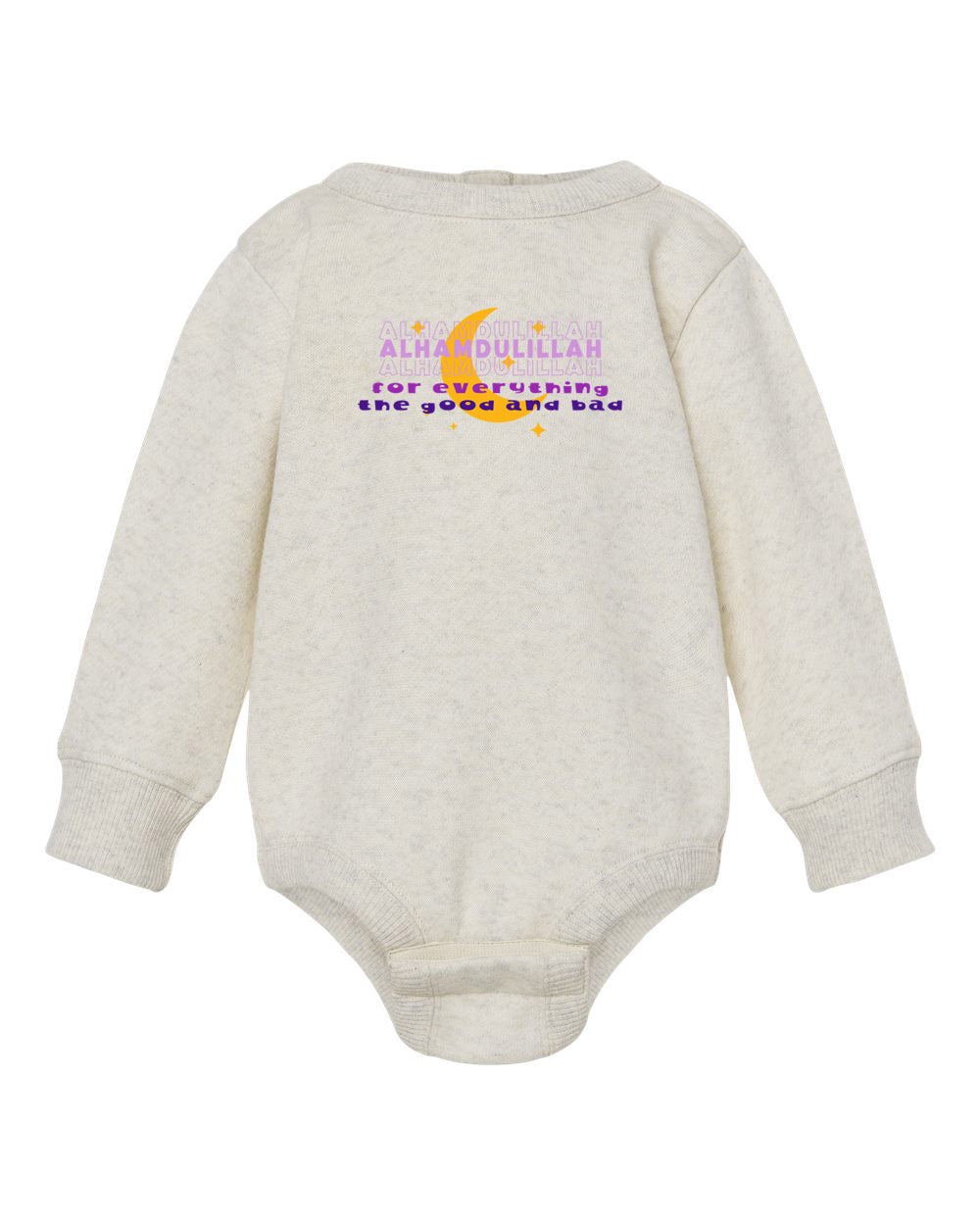 Alhamdulillah For Everything Infant Fleece Long Sleeve Onesie