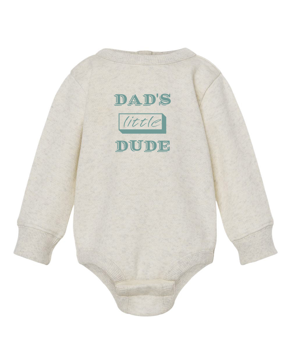 Dad's Little Dude Infant Fleece Long Sleeve Onesie