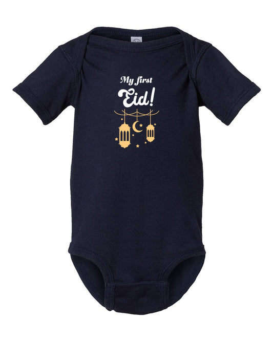 My First Eid Infant Short Sleeve Onesie
