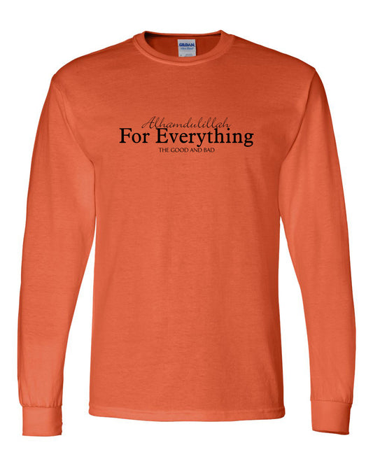 Alhamdulillah For Everything (English) Adult Long Sleeve T-Shirt