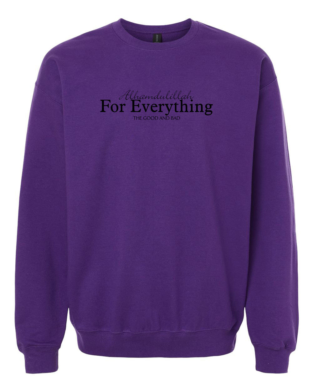 Alhamdulillah For Everything (English) Adult Crewneck