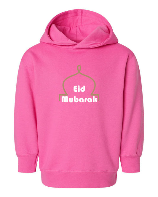 Eid Mubarak Toddler Pullover Fleece Hoodie