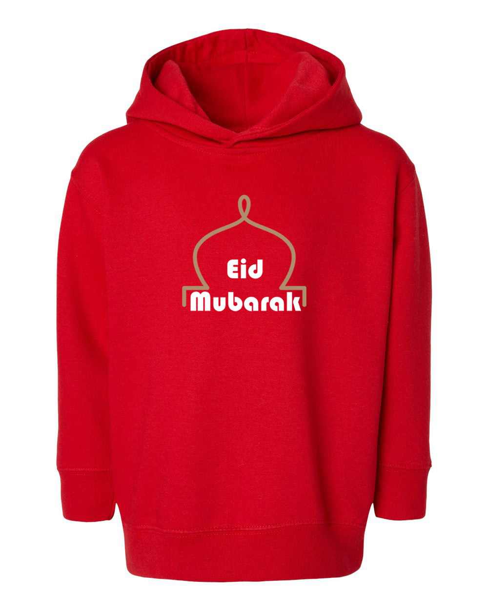 Eid Mubarak Toddler Pullover Fleece Hoodie