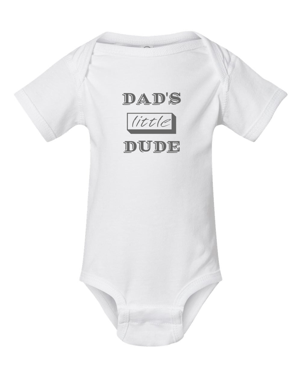 Dad's Little Dude Infant Short Sleeve Onesie