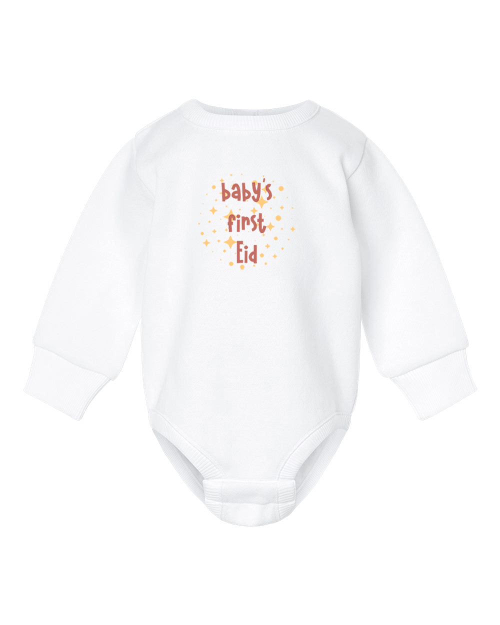 baby's first Eid Infant Fleece Long Sleeve Onesie