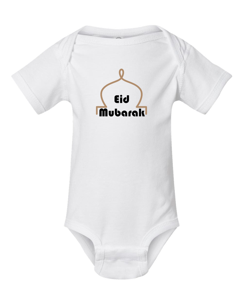 Eid Mubarak Infant Short Sleeve Onesie