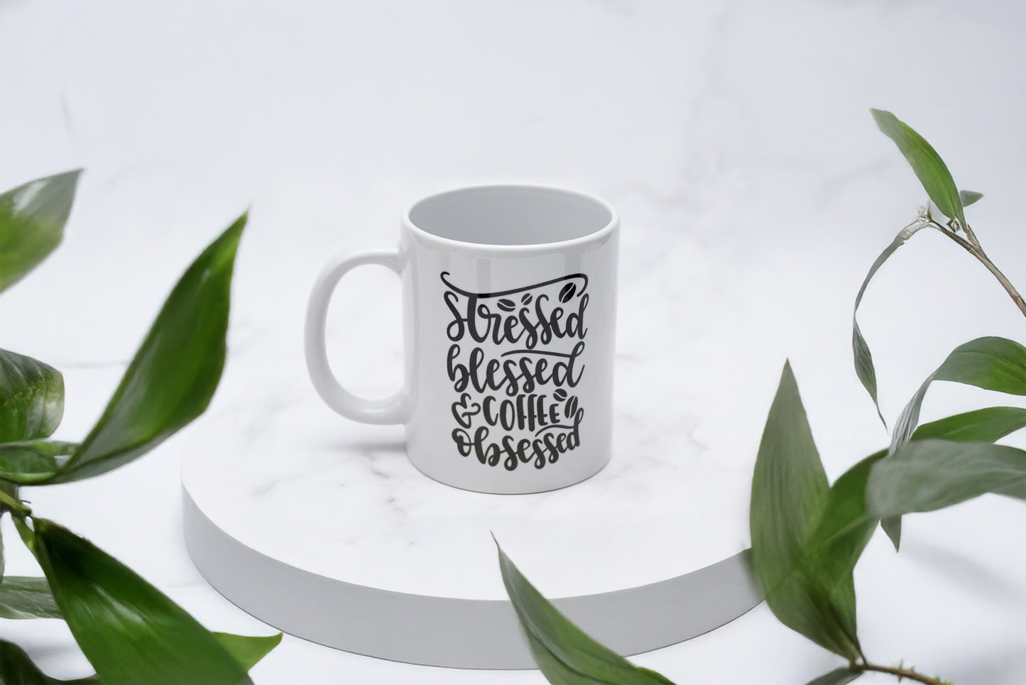 Stressed Blessed Coffee Obsessed